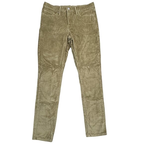 Levi Strauss & Co Denim - Levi's Womens Size W31 L30 Corduroy Jeans Tan Straight Leg 5 Pocket Mid Rise
